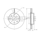 TOMEX Brakes Bremsscheibe